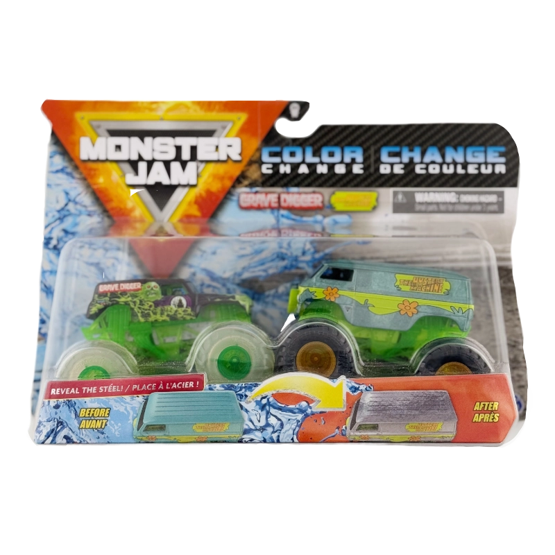Monster Jam Grave Digger & Mystery Machine Color Change 2-Pack