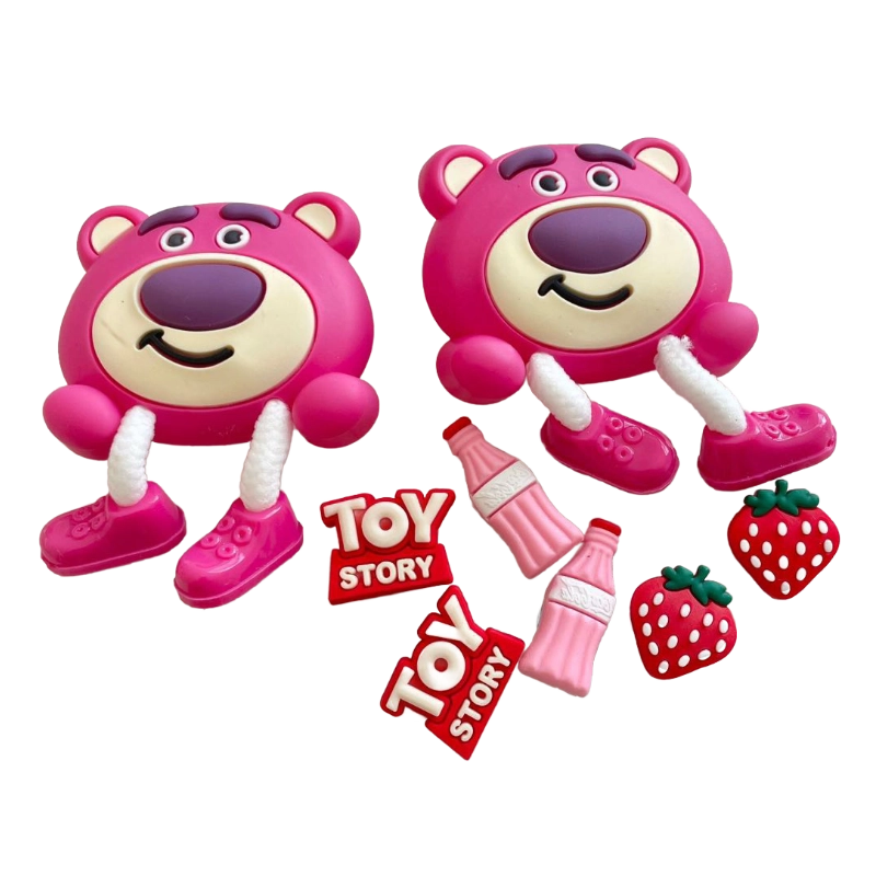 Pink Bear Charm Set