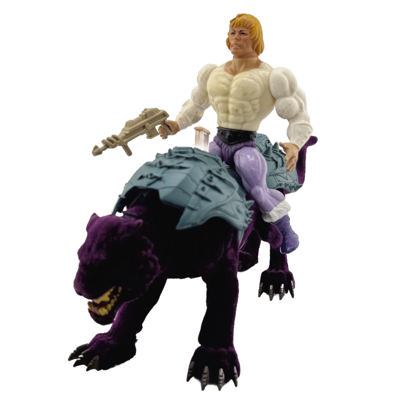 Vintage Prince Adam Riding Modern Panthor Set
