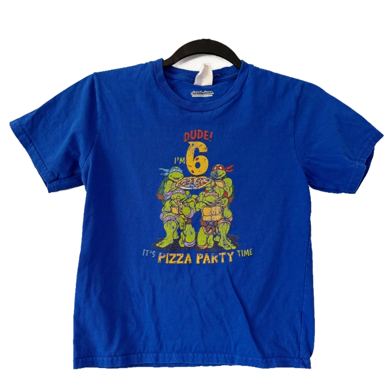 Vintage | Teenage Mutant Ninja Turtles “Dude! I’m 6” Pizza Party Tee