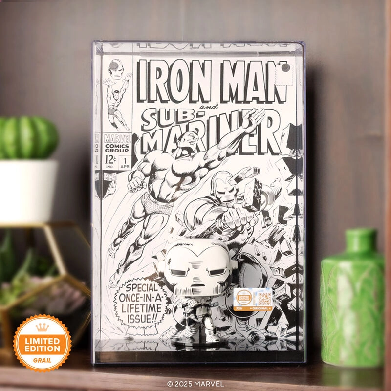 Pop! Comic Covers Iron Man #1 (Black & White)