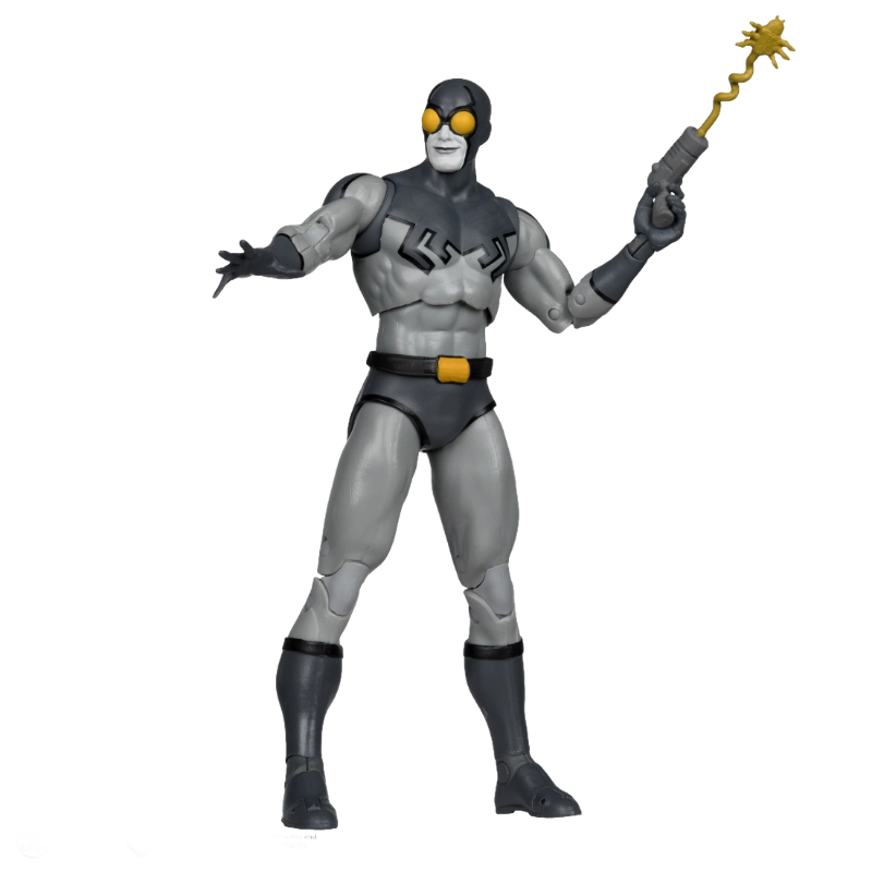 Blue Beetle (Black & White Accent Edition) Collectible Gold Label Exclusive 7" Figure