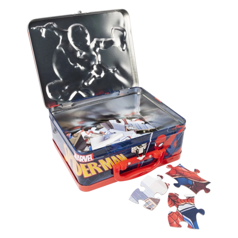 Spider-Man 24-Piece Puzzle in Collectible Tin Lunchbox - Image 3